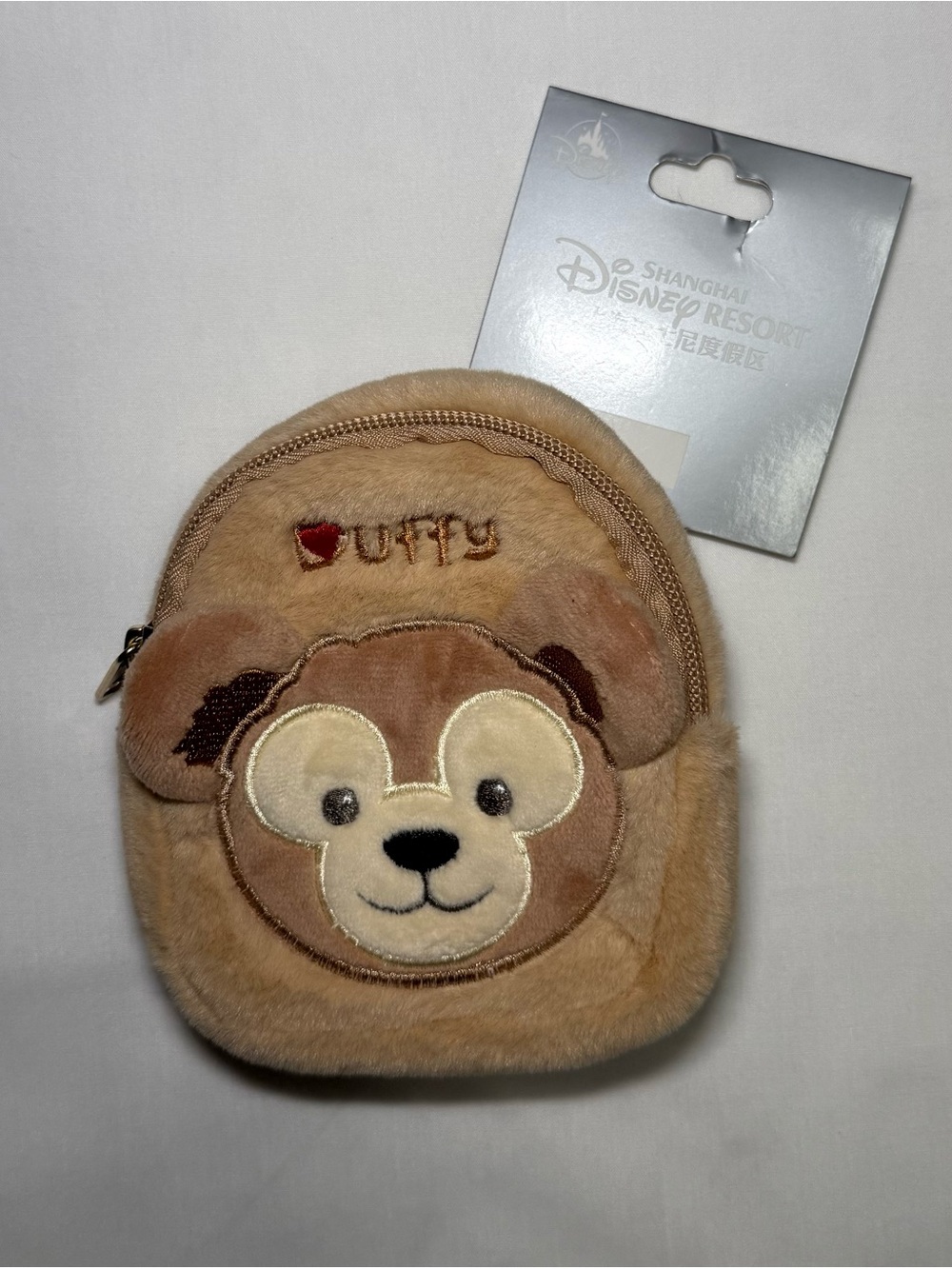 Shanghai Disneyland Duffy Plush Keychain Backpack